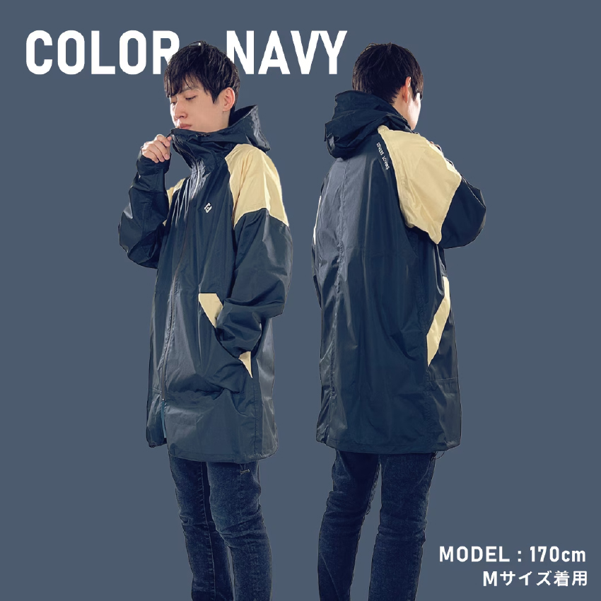 COVERS LOVERS メンズ 透湿防水リュック対応レインコート