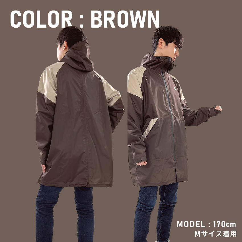 COVERS LOVERS メンズ 透湿防水リュック対応レインコート