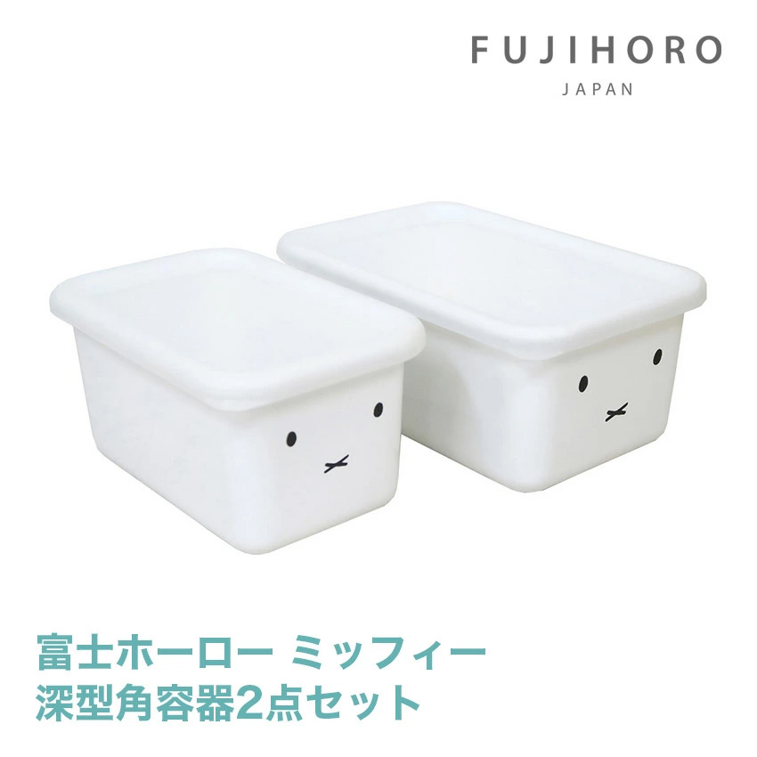 富士ホーロー 深型角容器2点セット MFF-2DSM //【取り寄せ品：翌日～2週間ほど】