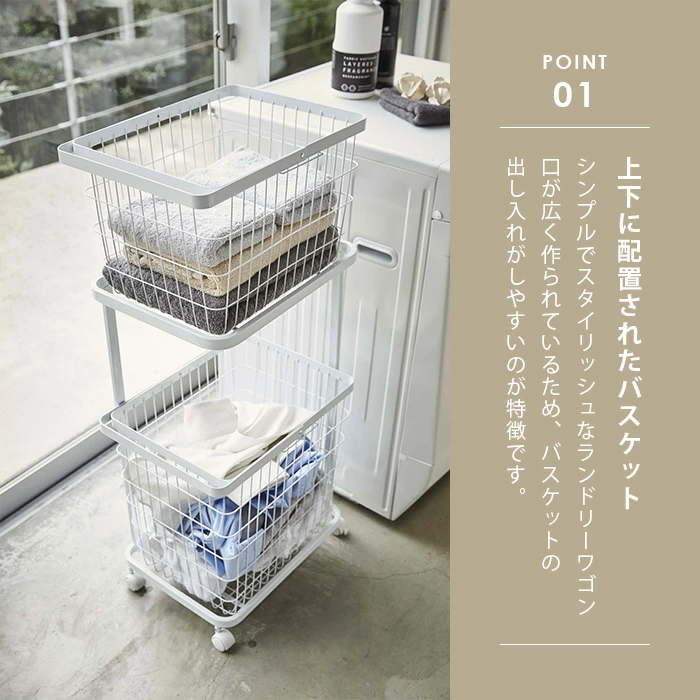 ランドリーワゴン＋バスケット