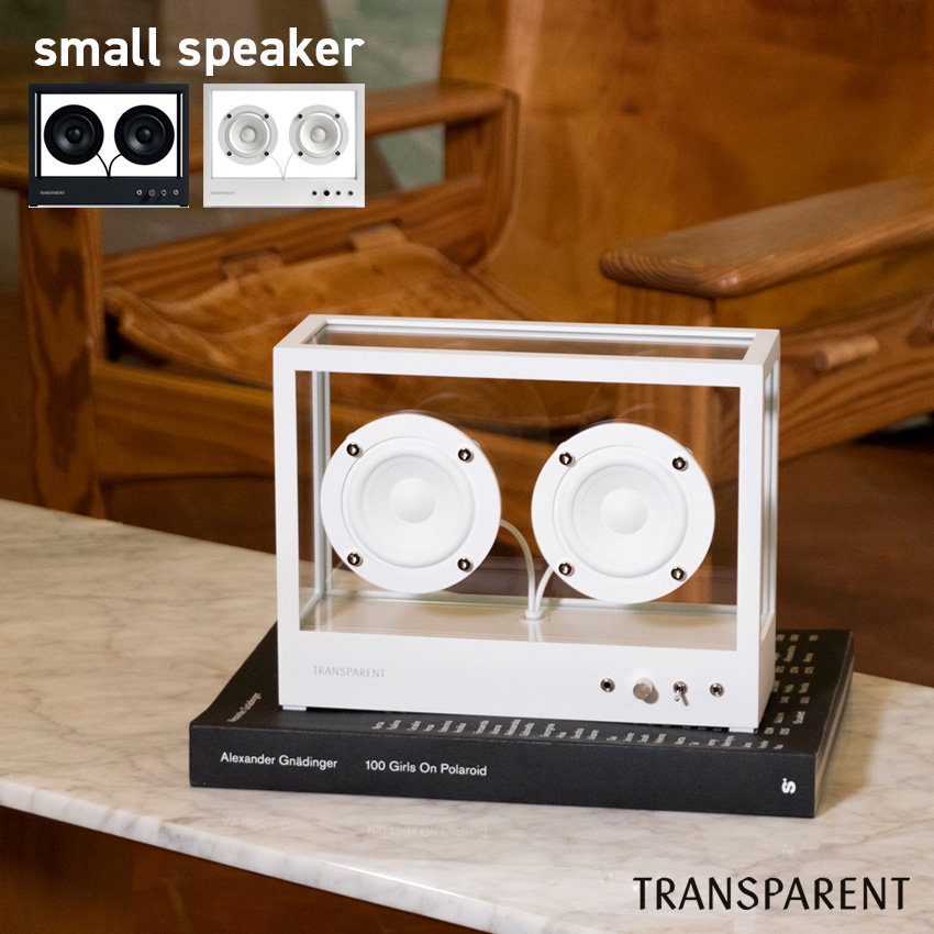 TRANSPARENT SMALL SPEAKER  ブラック // スピーカー トランスペアレント bluetooth ブルートゥース